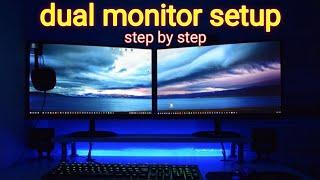 दोन मोनिटर कसे वापरतात Dual Monitor Setup Step by Step Tutorial [marathi] Streaming/Gaming