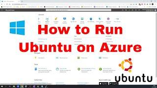 How to run Ubuntu on Azure