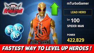 FASTEST WAY TO LEVEL UP YOUR CHARACTERS ! MARVEL FUTURE REVOLUTION