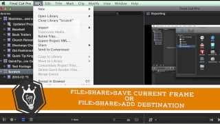 How to Save the Current Frame in FCPX