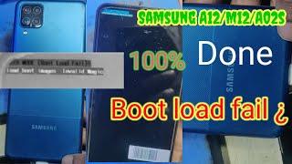 Samsung A12 M12 A02s boot load fail load boot image invalid magic samsung boot load fail boot load