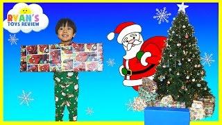 Christmas Morning 2015 Opening Presents Surprise Toys Ryan ToysReview