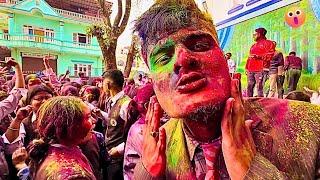 College ma holi khelda Hetauda School of management