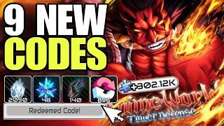 *NEW UPDATE* ROBLOX ANIME WORLD TOWER DEFENSE CODES 2024 | ANIME WORLD TOWER DEFENSE CODE