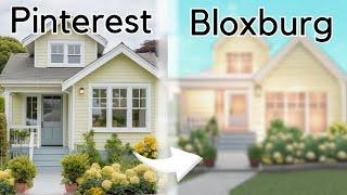 Building a PINTEREST house in BLOXBURG | Roblox |