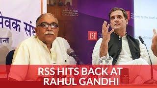 RSS Hits Back At Rahul, Says One Who Doesn't Know India Can't Understand Sangh