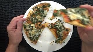 ASMR - Whispering While Eating Pizza - a Thin Crust Vegetarian Pizza - Australian Content