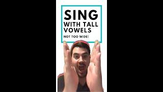 Sing VOWELS Like a PRO! - Vocal Coach tips #shorts