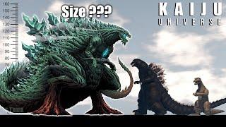 ALL NEW GODZILLAS SIZE COMPARISON (Roblox Kaiju Universe)