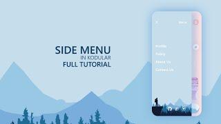 #4 How to create Professional and Animated Side Menu Design In Kodular with aia | UX UI Designs