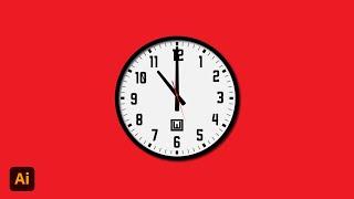 Clock Design In Adobe Illustrator cc 2022 | Tutorial