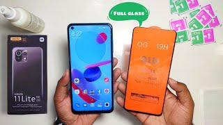 Xiaomi 11 Lite 5G NE 21D Tempered Glass Protector  How To Install & Apply Tempered Glass On Xiaomi