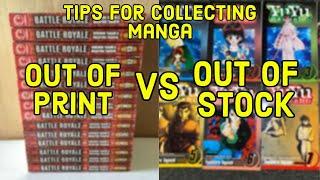 Tips For Collecting Manga: Out Of Print VS Out Of Stock
