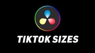 How To Size Videos For TikTok (DaVinci Resolve 19 Tutorial)