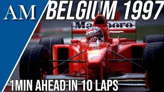 A ONE MINUTE LEAD IN TEN LAPS! The Story of the 1997 Belgian Grand Prix