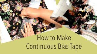 How to Make Continuous Bias Tape or Binding