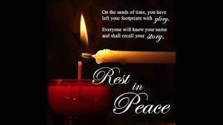 Free Rest in Peace candle profile picture in facebook
