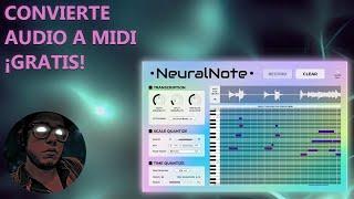 Convierte AUDIO a MIDI  Totalmente GRATIS 