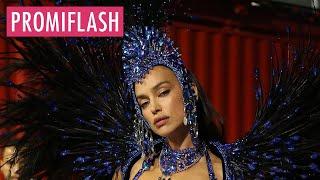 Irina Shayk glänzt im Pfauenkostüm beim Karneval in Rio