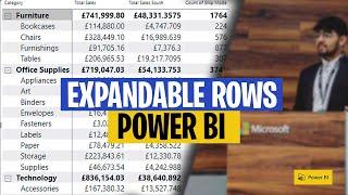 Expand and collapse rows in Power BI | Matrix Tables