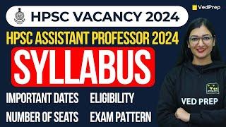 HPSC Assistant Professor Vacancy 2024 | Complete Details | VedPrep Biology Academy