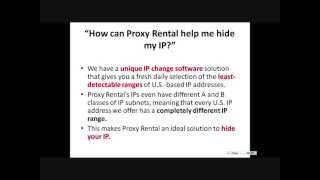 Do you need to hide your IP? Proxy Rental can help.