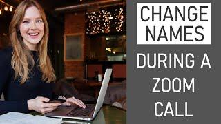 How To Change Your Name During A Zoom Call | Rename Yourself In a Zoom Meeting - EASY! STEP BY STEP