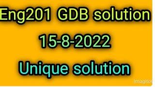 Eng201 GDB solution