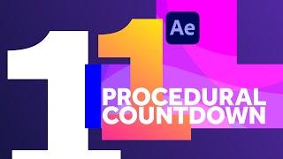 Procedural Countdown Animation | After Effects Tutorial