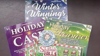 New Ticket Tuesday Holiday Cash, Winter Winnings, Sliegh Bills, Holiday Treasure Mississippi Lottery