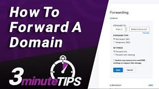 Domain Name Forwarding - How To Redirect One Domain to Another Domain - Simple Steps + One Caveat