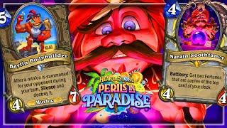 New Expansion Gameplay- Perils in Paradise Hearthstone