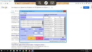 Bulk Email Scraper 1.8 in action - How to scrape 500,000 emails per day for free.