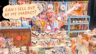 Selling out at my second market? It's NOT a good thing!  Pottery Small Biz Vlog 11