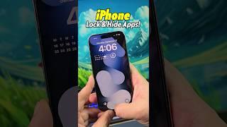 Lock & Hide Apps on iPhone iOS 18 