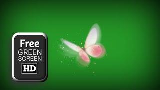 Pink butterfly green screen video effects | green screen butterfly flying animation | butterfly