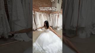 come wedding dress shopping with me 🫢‍️ #weddingdressshopping #bridetobe2025