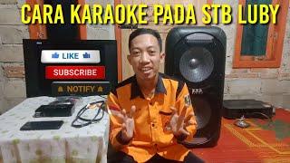Cara karaoke pada STB LUBY DVB T2 01 Pakai speaker bluetooth