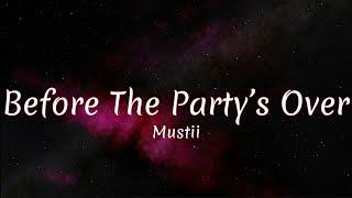 Mustii - Before the Party’s Over (Lyrics) Eurovision 2024 Belgium