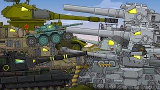 Battle for the northern lands. Cartoons about tanks