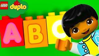 Das ABC-Lied | Kinderlieder und Cartoons | Lego Duplo | Moonbug Kids Deutsch |