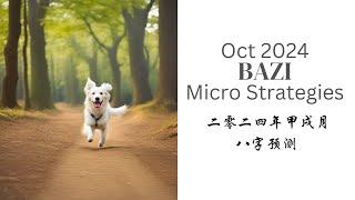 October 2024 Bazi Micro Strategies  二零二四年甲戌月八字预测