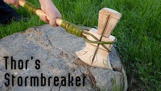 Thor's Stormbreaker - ASMR Woodworking, DIY Stormbreaker Model by MrTinkerer