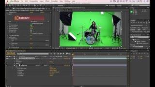 How to key out Green Screen in Adobe After Effects using KeyLight 1.2 Tutorial