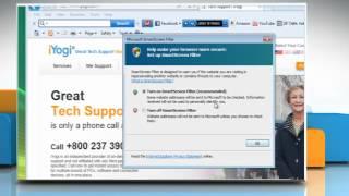 Internet Explorer® 9: How to turn Smart Screen Filter off and on in Windows® Vista?