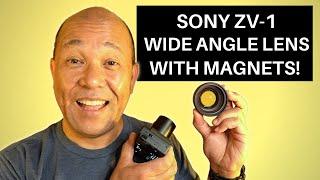 Mount the Ulanzi WL-1 Wide Angle Lens To a Sony ZV1 with Magnets!