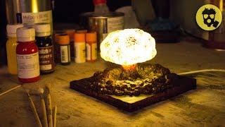  "NUCLEAR EXPLOSION"   DIY luminaire from epoxy resin.