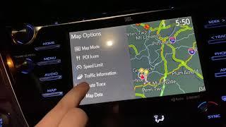 How to enable or disable route tracing (map dots) on Toyota’s 2017 and newer (up to 2022 models)