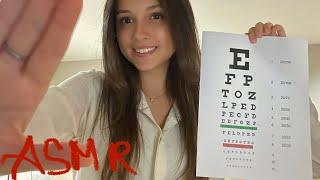 ASMR eye exam roleplay soft spoken