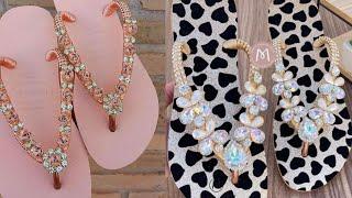 Flip Flop Slippers ||Designer Sandles /Stylish pearls Slipper Designs 2021